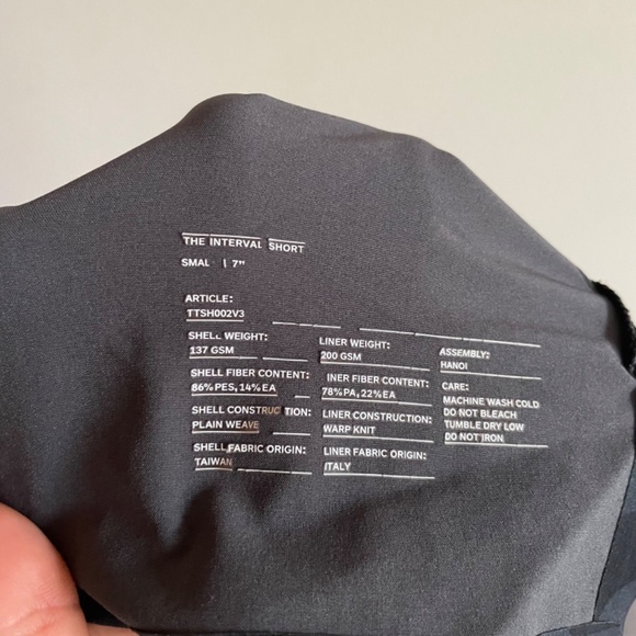 Ten Thousand Interval Short In Black Camo 7” inseam - Picture 6 of 8